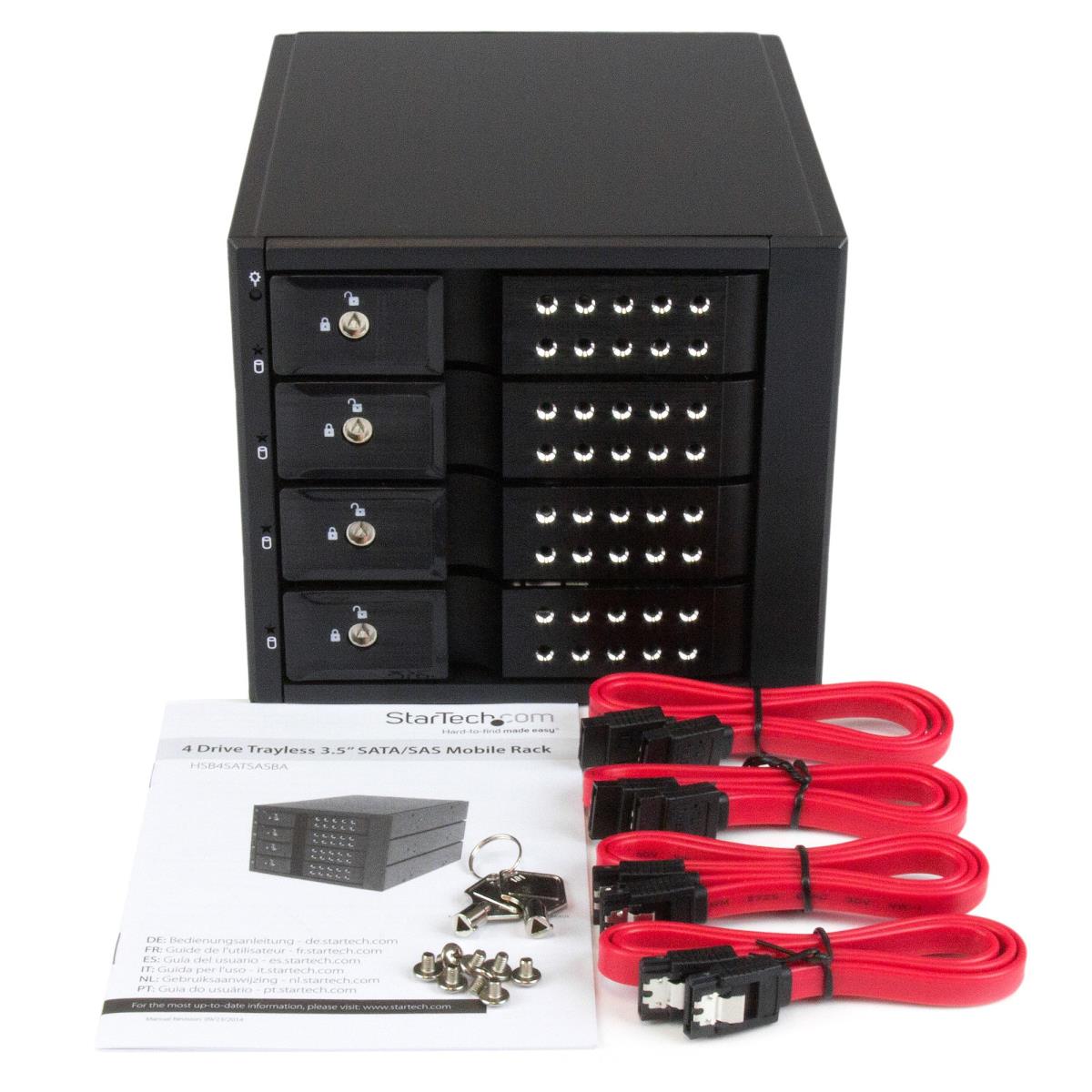 STARTECH.COM HDD Trayless Mobile Rack Backplane 4 Bay 3.5in SATA / SAS