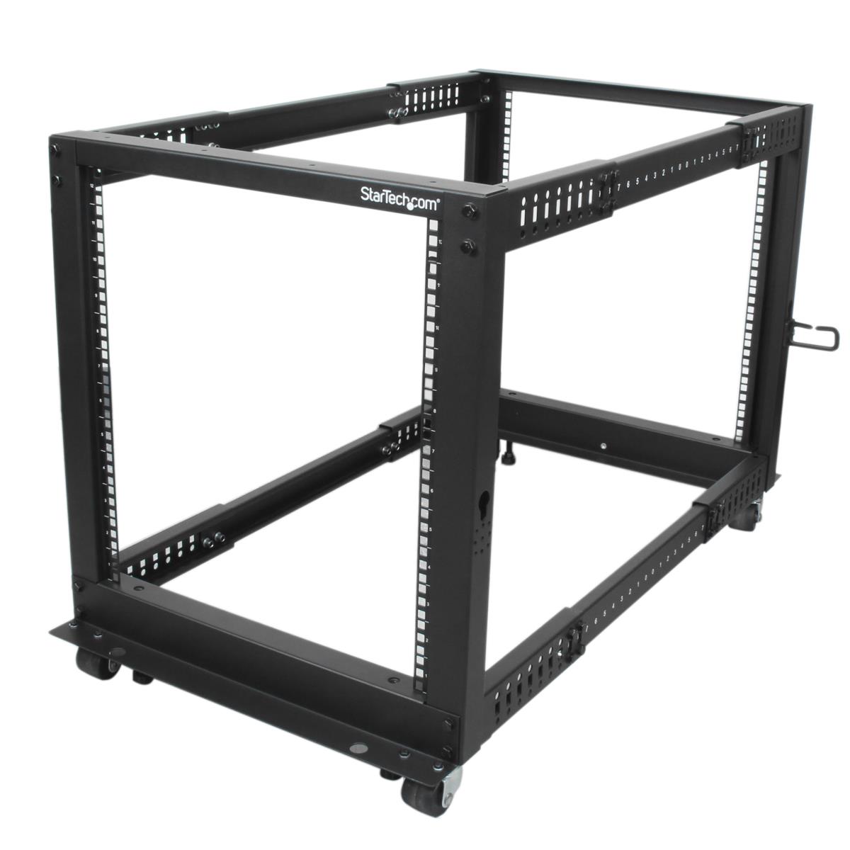 STARTECH.COM Server Rack - Open Frame Adjustable Depth 12u 4 Post Rack