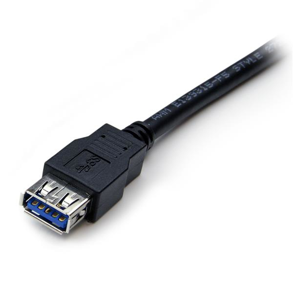 STARTECH.COM USB 3.0 Male To Female USB 3.0 Extension Cable A To A 2m Black