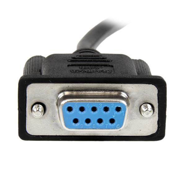 STARTECH.COM Null Modem Cable Female To Female Rs232 Serial 1m Black