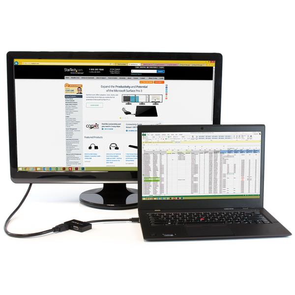 STARTECH.COM Travel A/v Adapter 2-in-1 Mdp To Hdmi Or Vga Converter