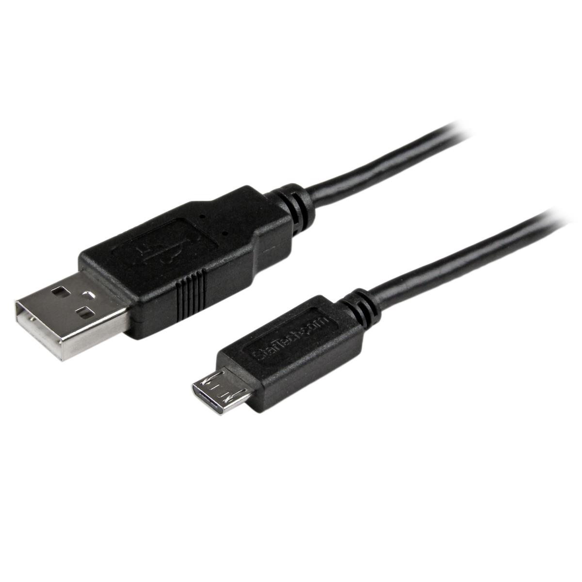 STARTECH.COM Long Mobile Charge Sync USB To Slim Micro USB Cable For Smartphones And Tablets - 24/30 Awg -3m