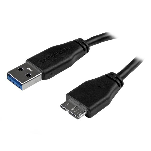 STARTECH.COM Slim Superspeed USB 3.0 A To Micro B Cable - M/m - 3m