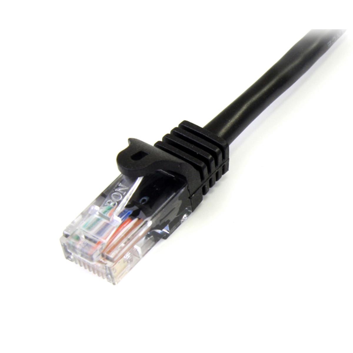 STARTECH.COM Patch Cable - Cat 5e - Utp - Snagless - 1m - Black