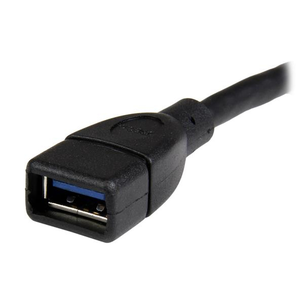 STARTECH.COM USB 3.0 A-to-a Extension Cable - 6in Black