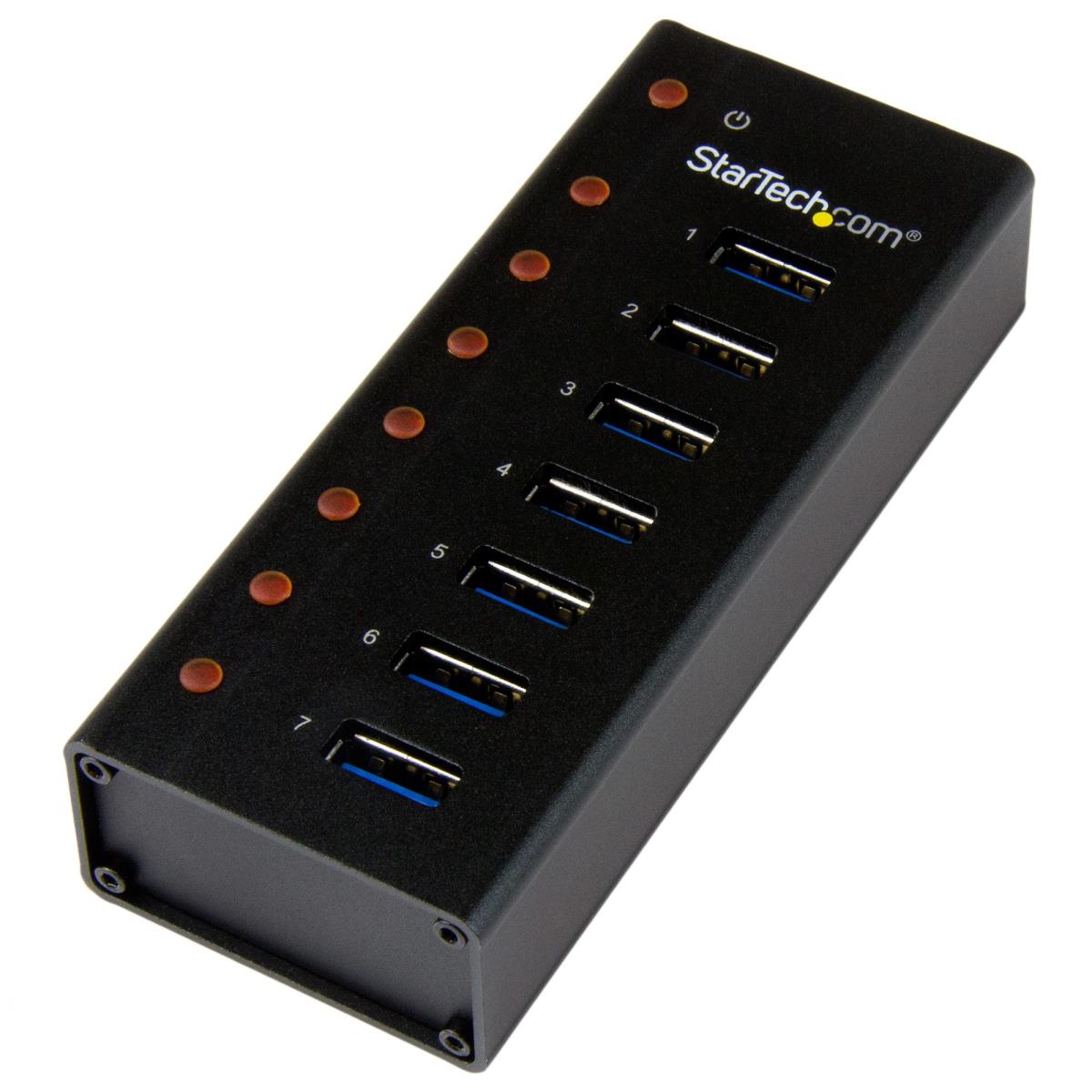 STARTECH.COM Hub - Desktop Or Wall-mountable Metal Enclosure 7 Port USB 3.0