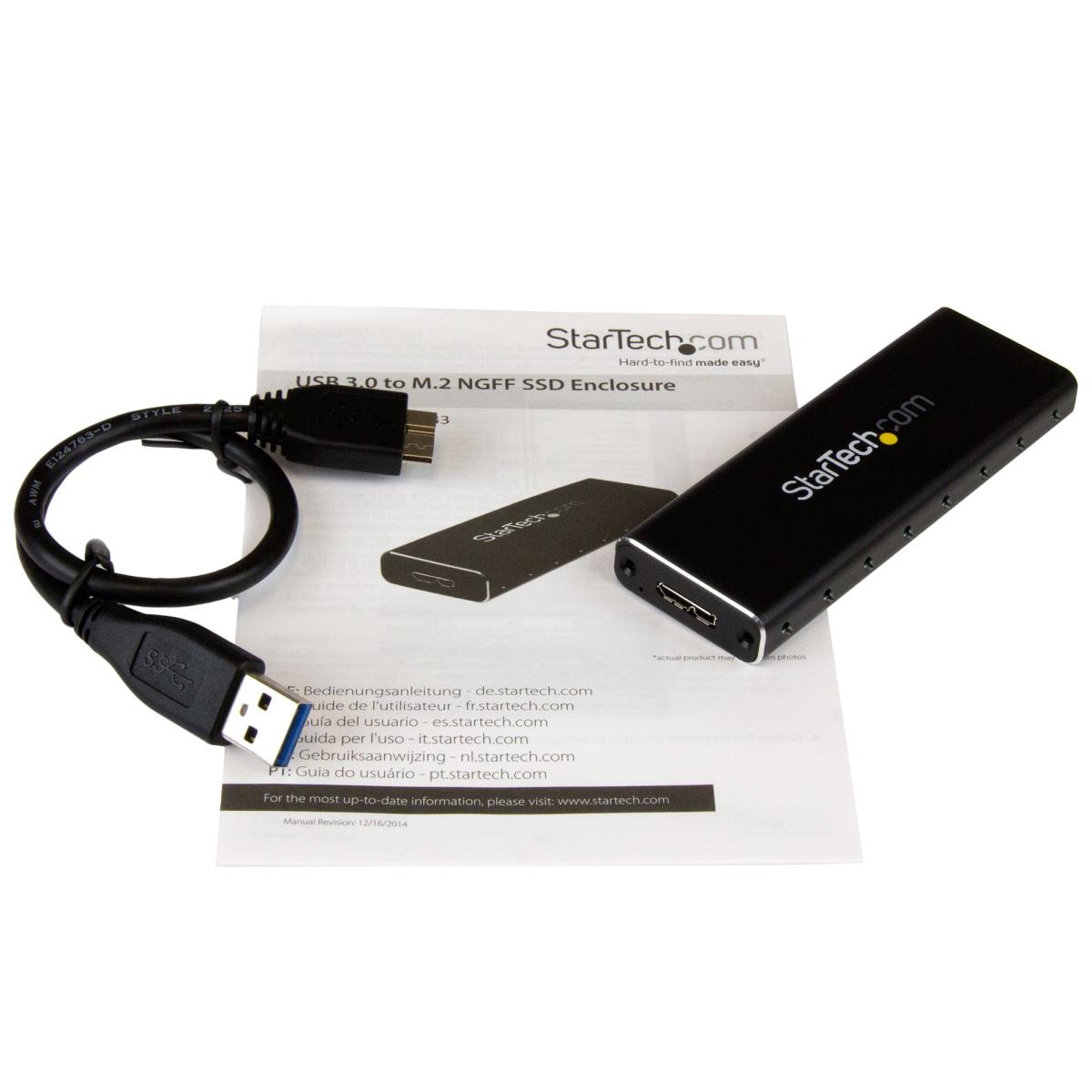 STARTECH.COM SSD Enclosure W/ Uasp USB 3.0 To M.2 SATA External