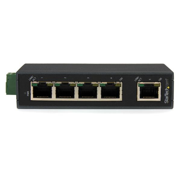 STARTECH.COM Industrial Ethernet Switch - Din Rail Mountable 5-port