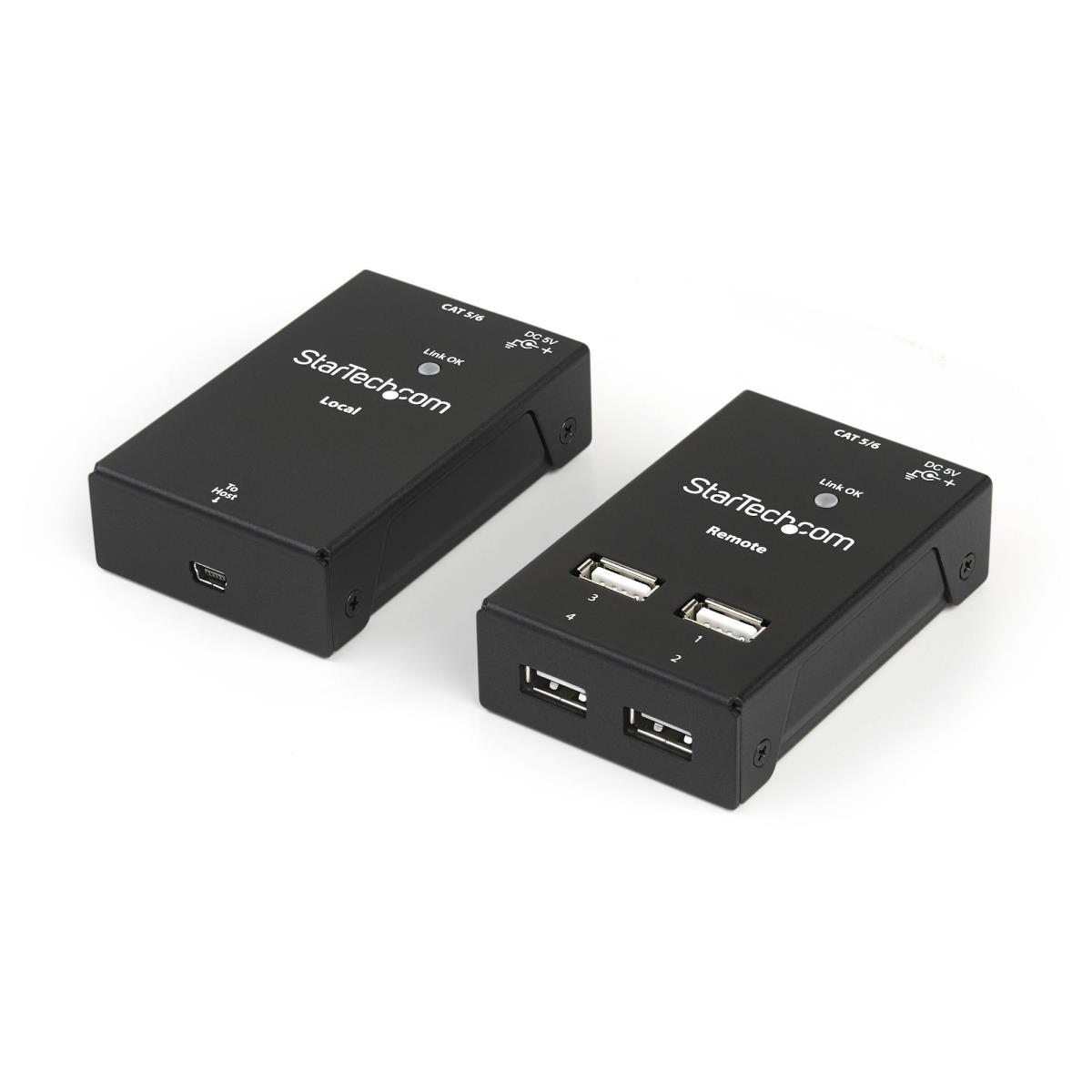 STARTECH.COM USB 2.0 Extender - Up To 130ft Over Cat5 - 165ft W/ CAT6 4 Port