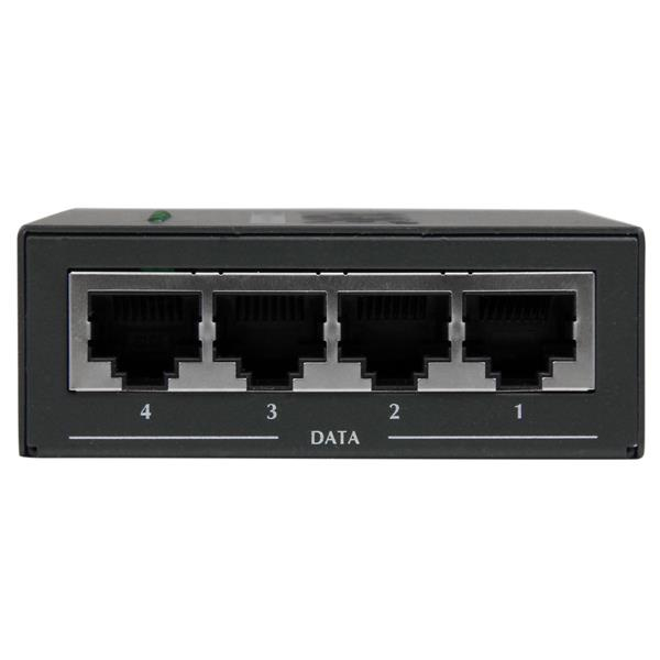 STARTECH.COM Gigabit Midspan 4-port - Poe+ Injector - 802.3at/af