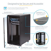 STARTECH.COM Knock-down Server Rack Cabinet With Casters 25u 36in