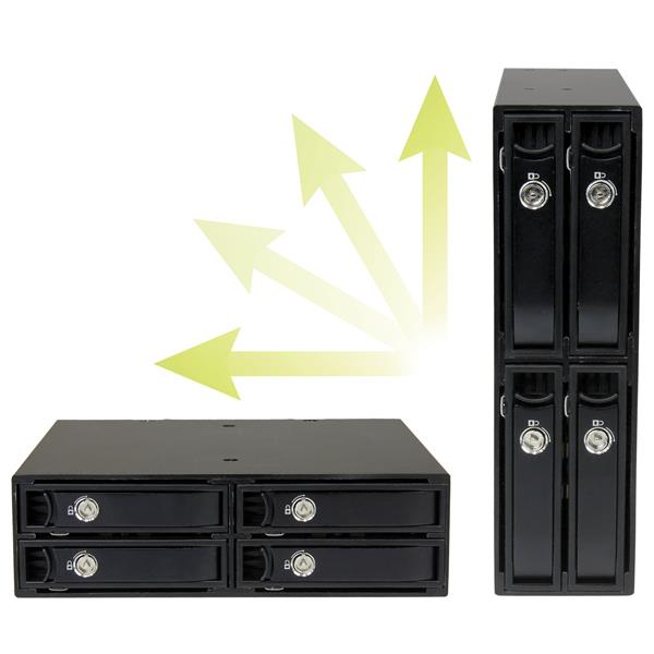 STARTECH.COM Mobile Rack Backplane For 2.5in Sata/SAS Drives 4-bay