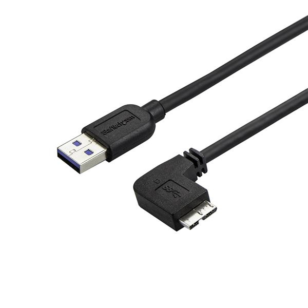 STARTECH.COM Slim Micro USB 3.0 Cable - Right-angle Micro-USB - 2m