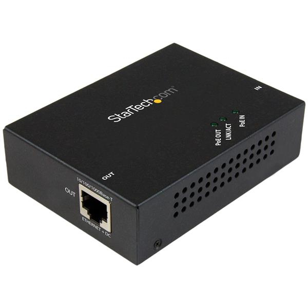 STARTECH.COM Gigabit Poe+ Extender - 802.3at/af - 100m