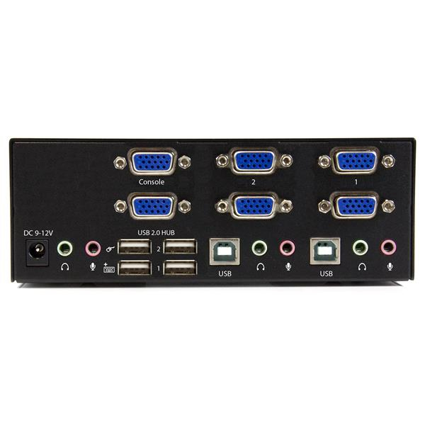 STARTECH.COM KVM Switch Dual Vga With Audio USB Hub 2port USB 2.0