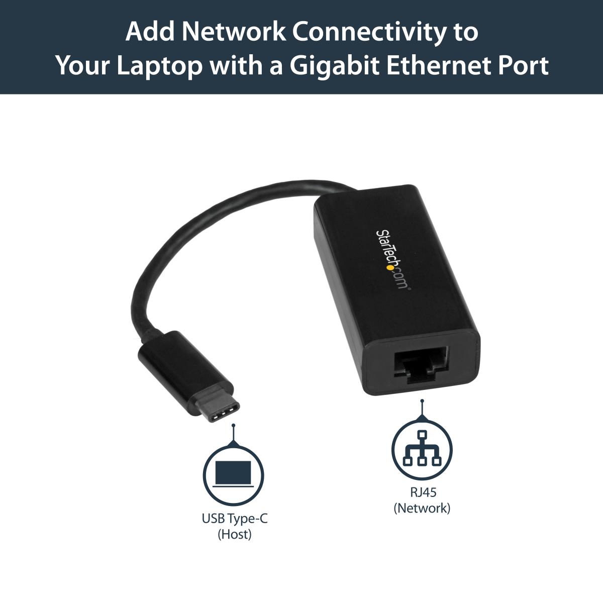 STARTECH.COM USB-c To Gigabit Network Adapter - USB 3.1 Gen 1 (5 Gbps)