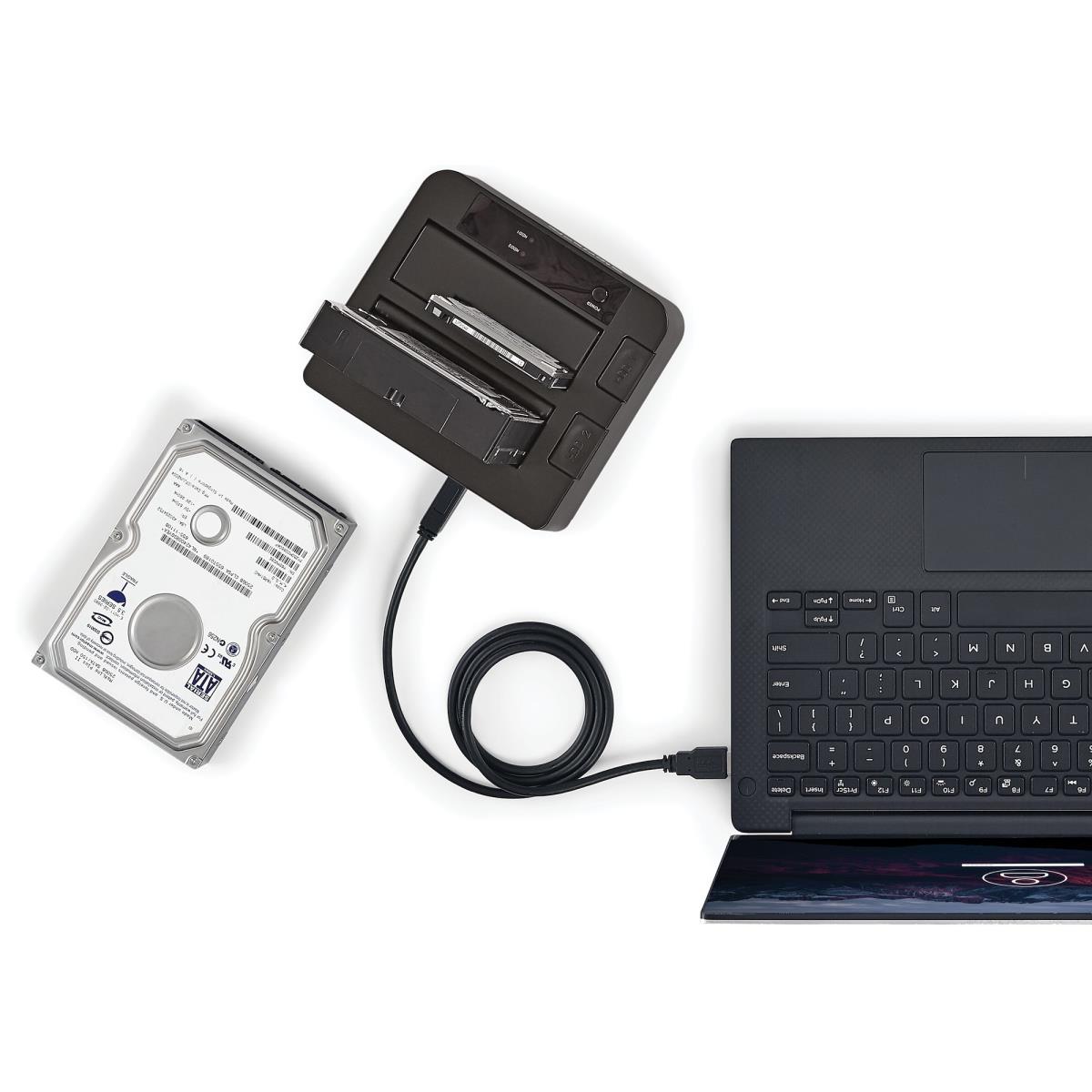 STARTECH.COM Docking Station - USB 3.1 (10gbps) Dual-bay For 2.5in/3.5in SATA SSD/HDDs