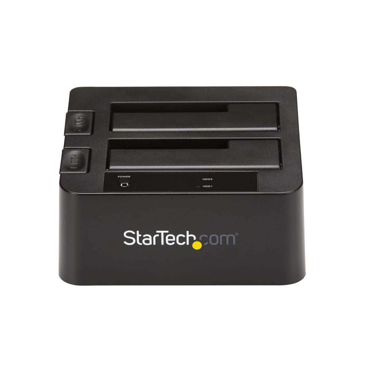 STARTECH.COM Docking Station - USB 3.1 (10gbps) Dual-bay For 2.5in/3.5in SATA SSD/HDDs