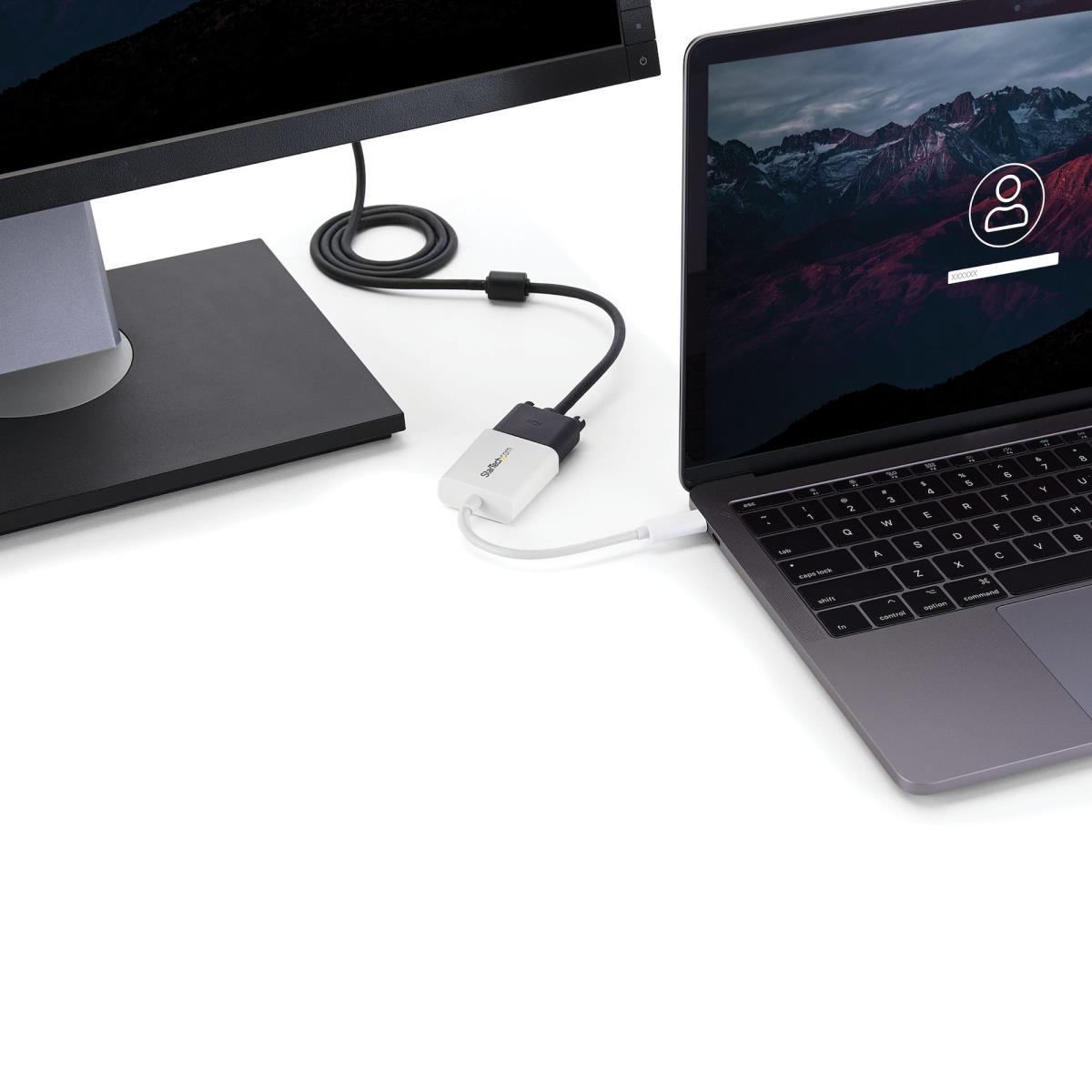 STARTECH.COM USB-c To Vga Adapter - White