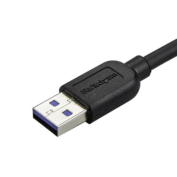 STARTECH.COM Slim Micro USB 3.0 Cable - M/m - Left-angle Micro-USB - 1m