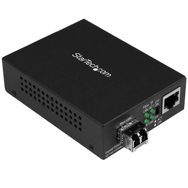 STARTECH.COM Gigabit Ethernet Fiber Media Converter - Rj45 To 850nm Mm Lc - 550m