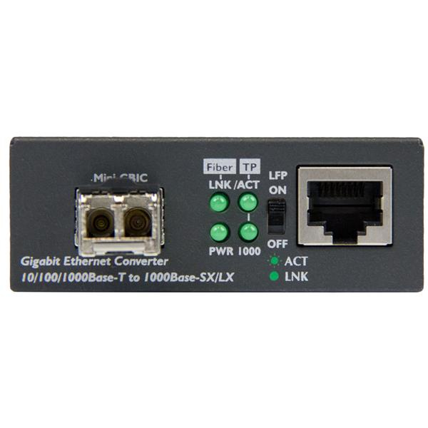STARTECH.COM Gigabit Ethernet Fiber Media Converter - Rj45 To 850nm Mm Lc - 550m