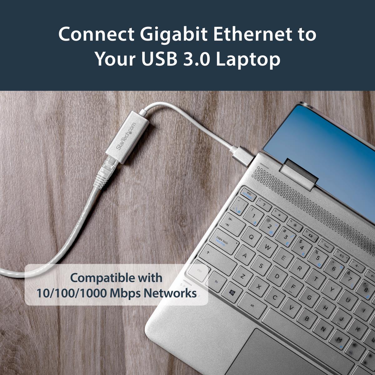 STARTECH.COM USB 3.0 To Gigabit Network Adapter - Silver