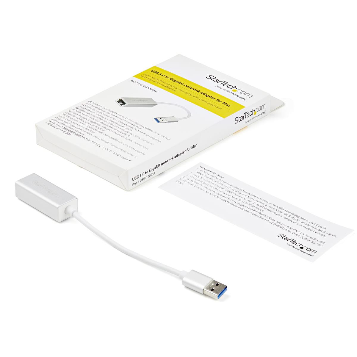 STARTECH.COM USB 3.0 To Gigabit Network Adapter - Silver