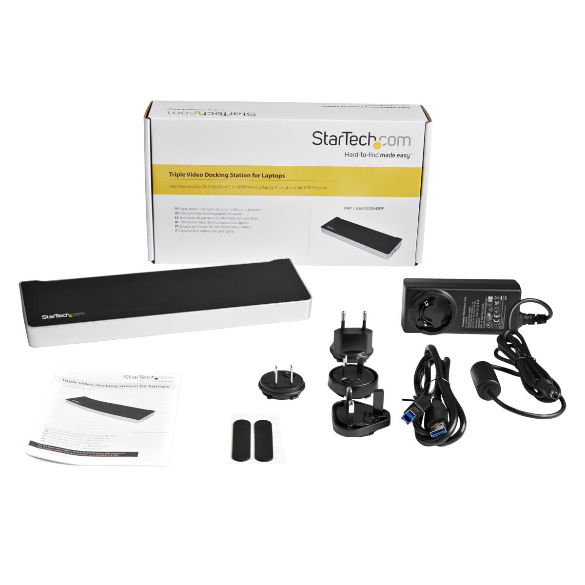 STARTECH.COM Docking Station - Universal Triple Video USB 3.0 Laptop With 4k