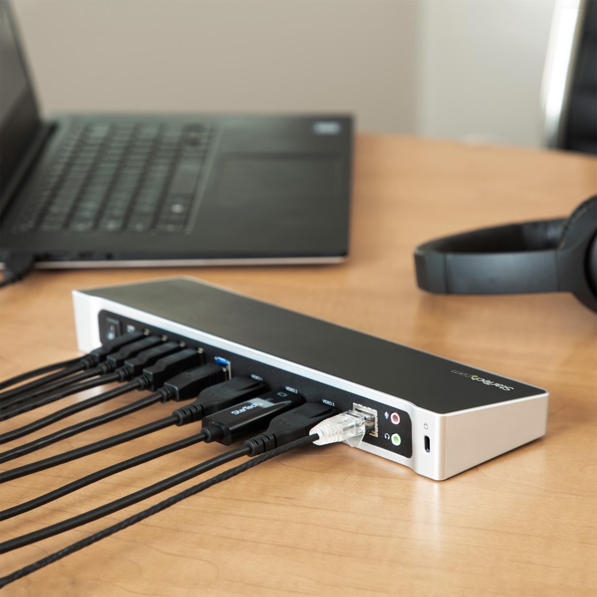 STARTECH.COM Docking Station - Universal Triple Video USB 3.0 Laptop With 4k