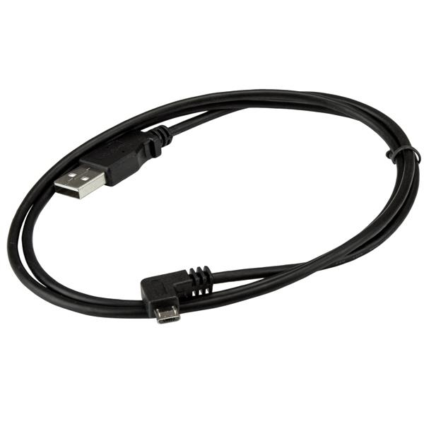 STARTECH.COM Micro-USB Charge-and-sync Cable M/m - Right-angle Micro-USB - 28/24 Awg - 1 M
