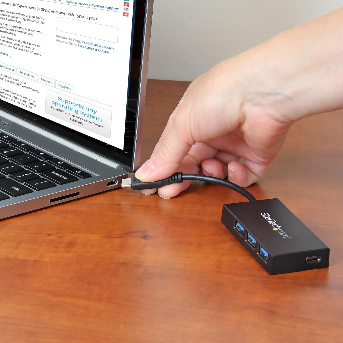 STARTECH.COM Hub 4-port USB 3.0 - USB-c To 1x USB-c And 3x USB-a