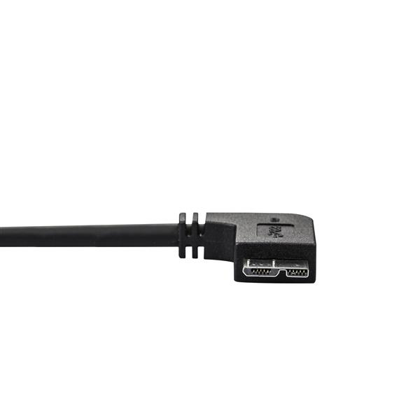 STARTECH.COM Slim Micro USB 3.0 Cable - M/m - Left-angle Micro-USB - 0.5m