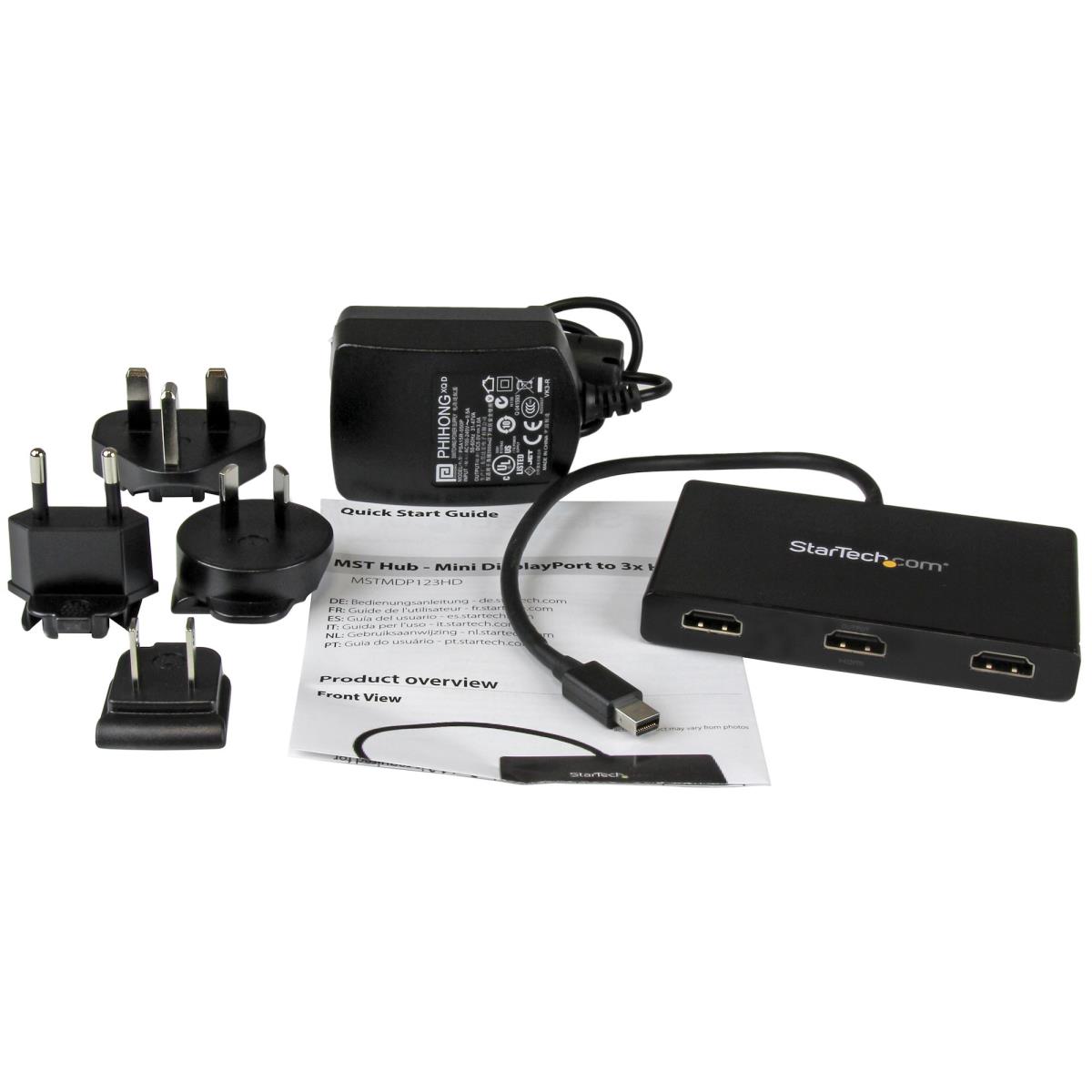 STARTECH.COM Triple Head DisplayPort Multi Monitor Adapter 1x Mdp To 3xdp