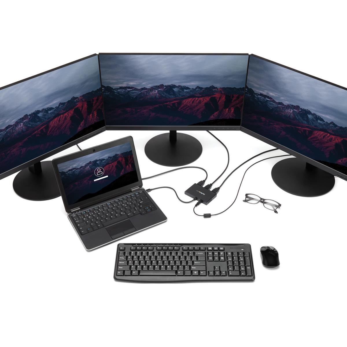 STARTECH.COM Triple Head DisplayPort Multi Monitor Adapter 1x Mdp To 3xdp