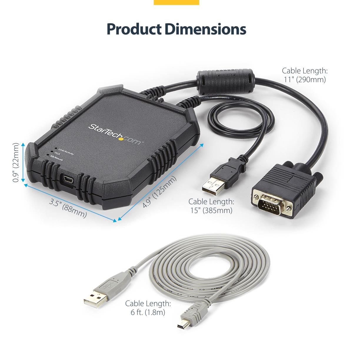 STARTECH.COM KVM Console Laptop-to-server With Rugged Housing