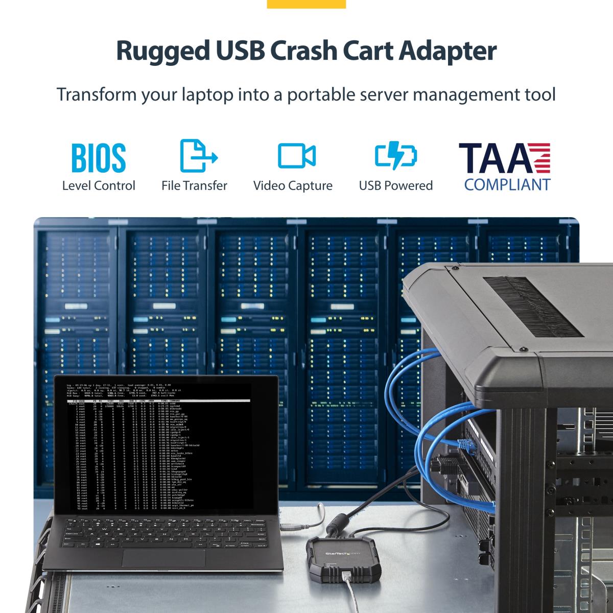 STARTECH.COM KVM Console Laptop-to-server With Rugged Housing