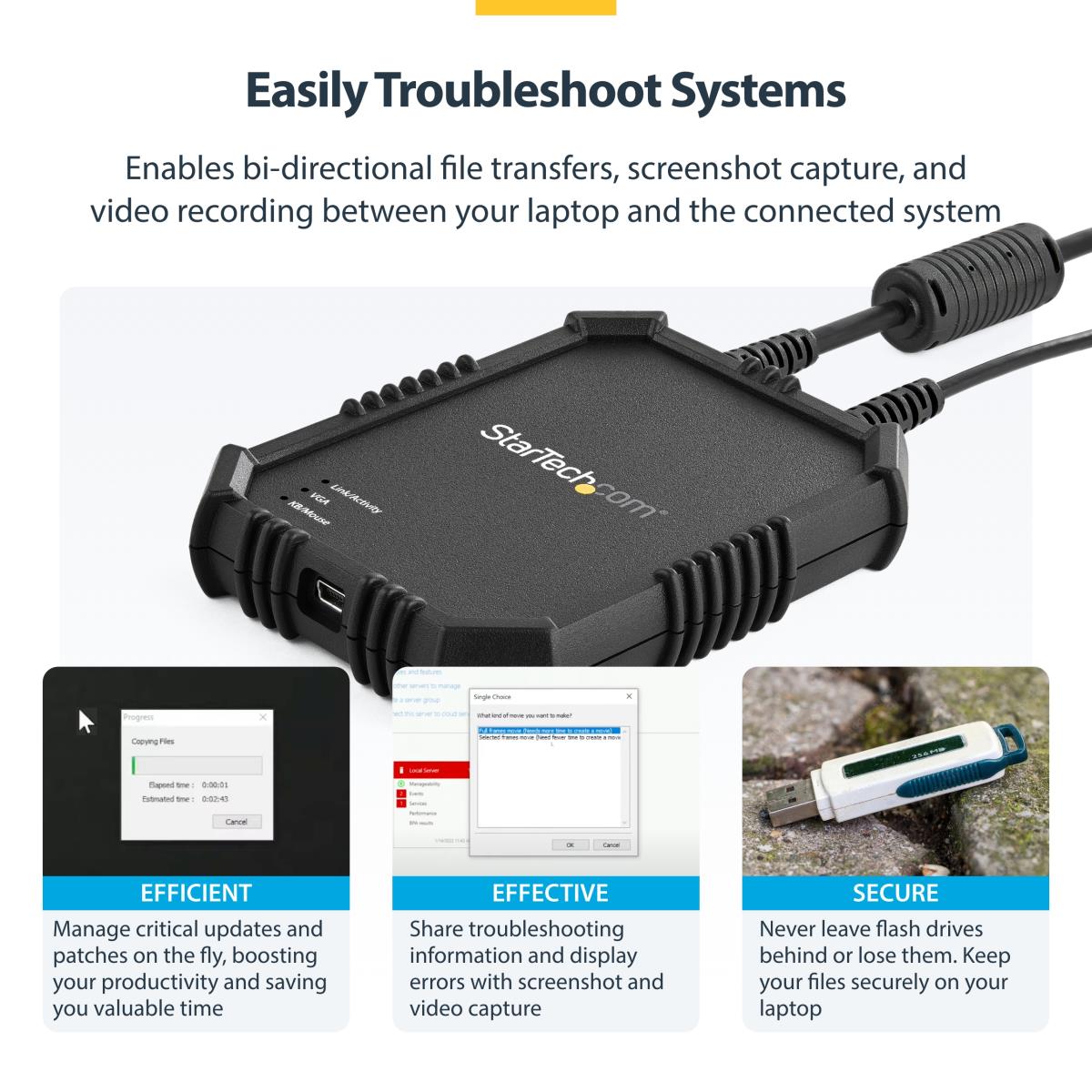STARTECH.COM KVM Console Laptop-to-server With Rugged Housing