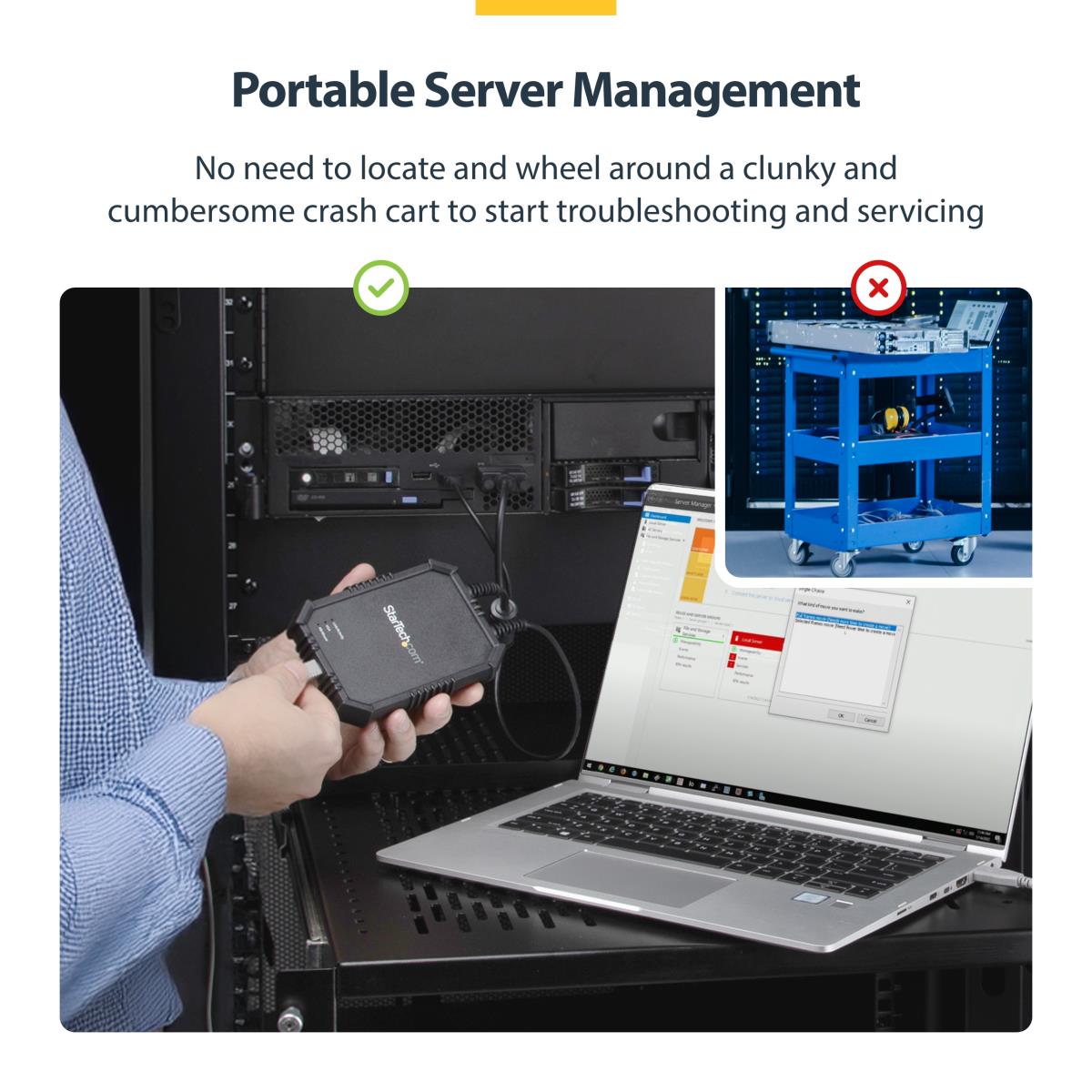 STARTECH.COM KVM Console Laptop-to-server With Rugged Housing
