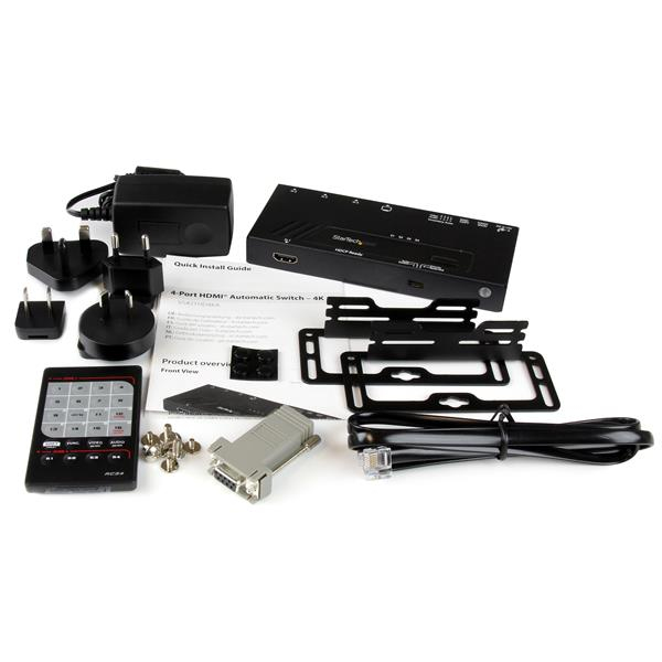 STARTECH.COM Hdmi Automatic Video Switch 4-port - 4k With Fast Switching