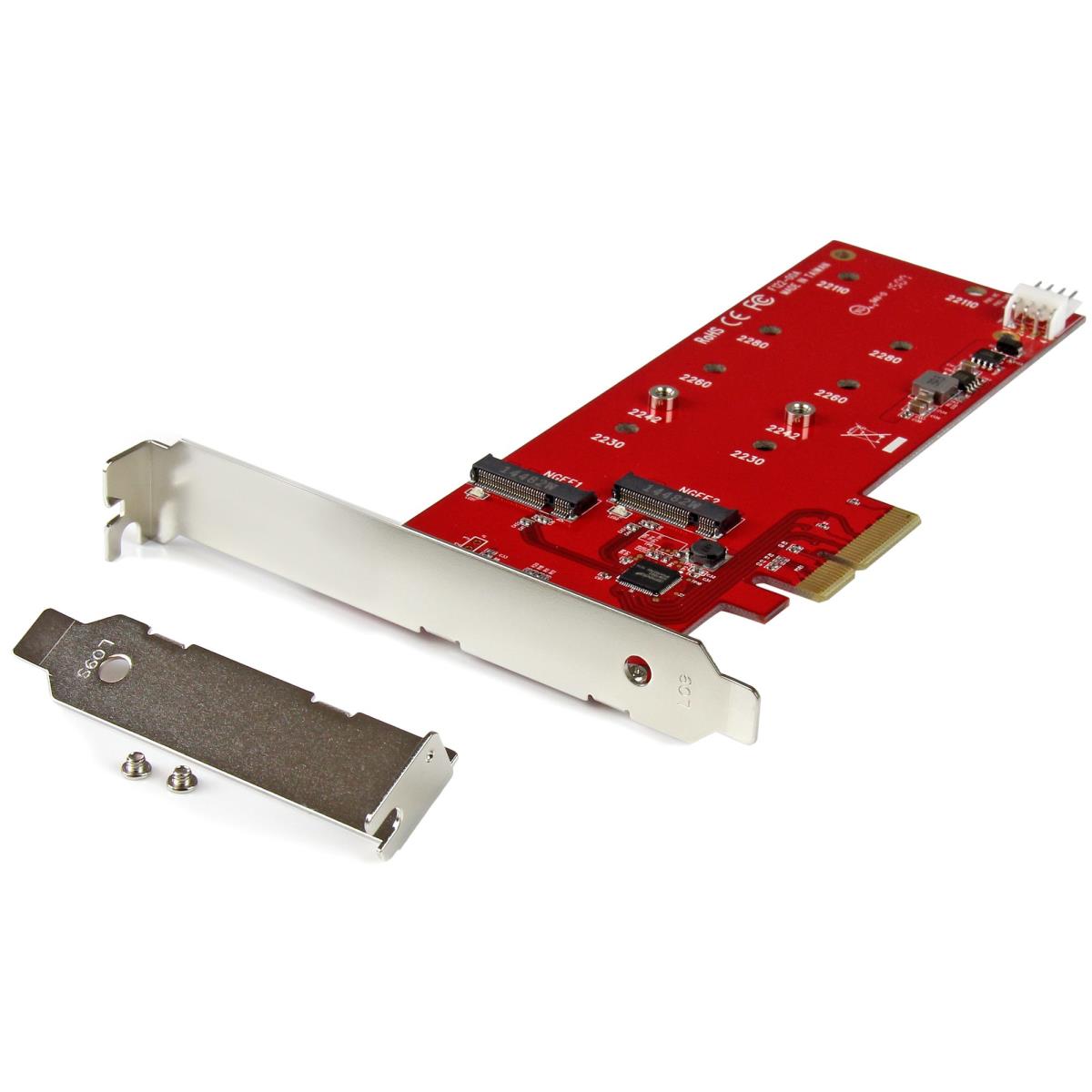 STARTECH.COM Controller Card - 2x M.2 SSD Pci-e