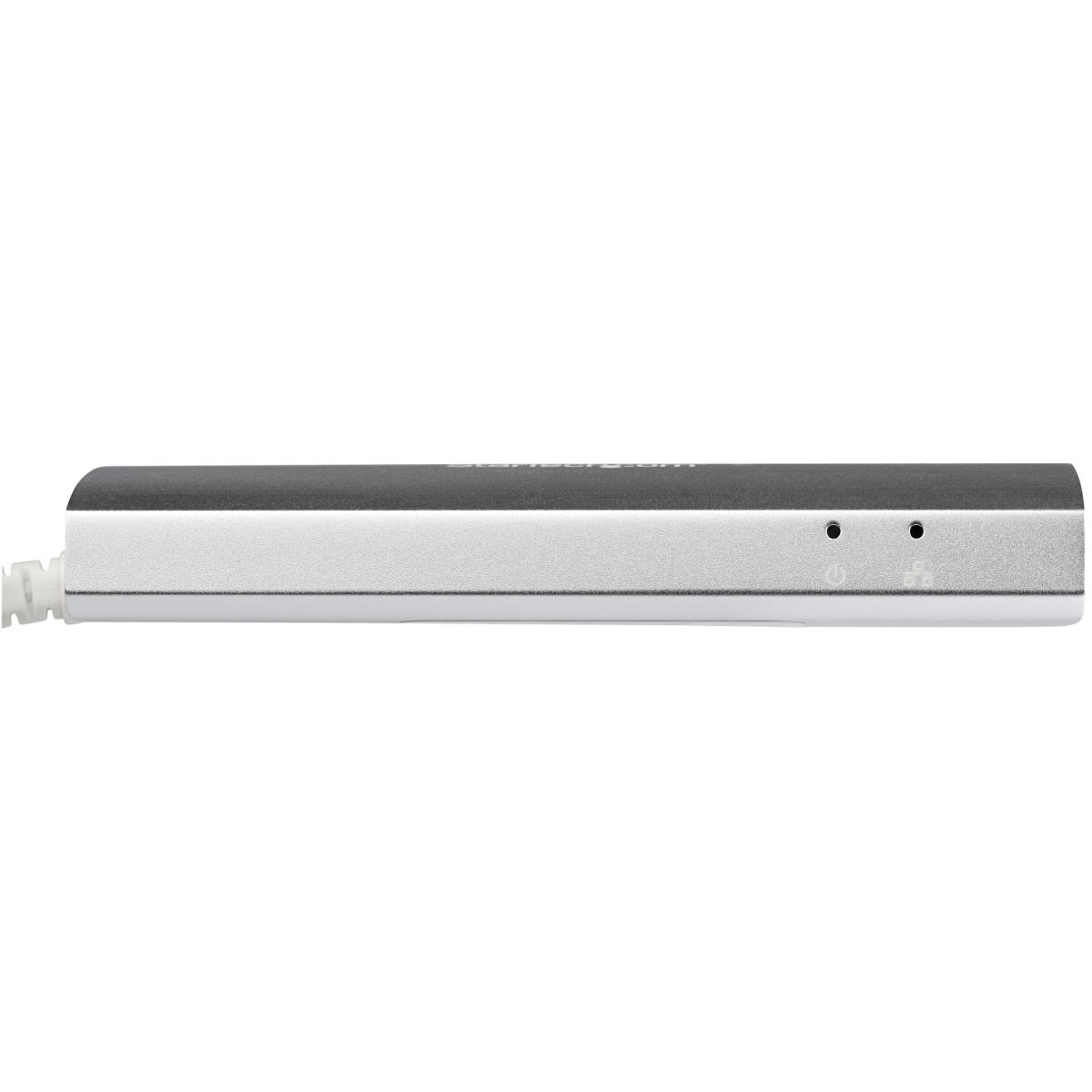 STARTECH.COM USB Hub 3port With Gigabit Network Adapter Silver