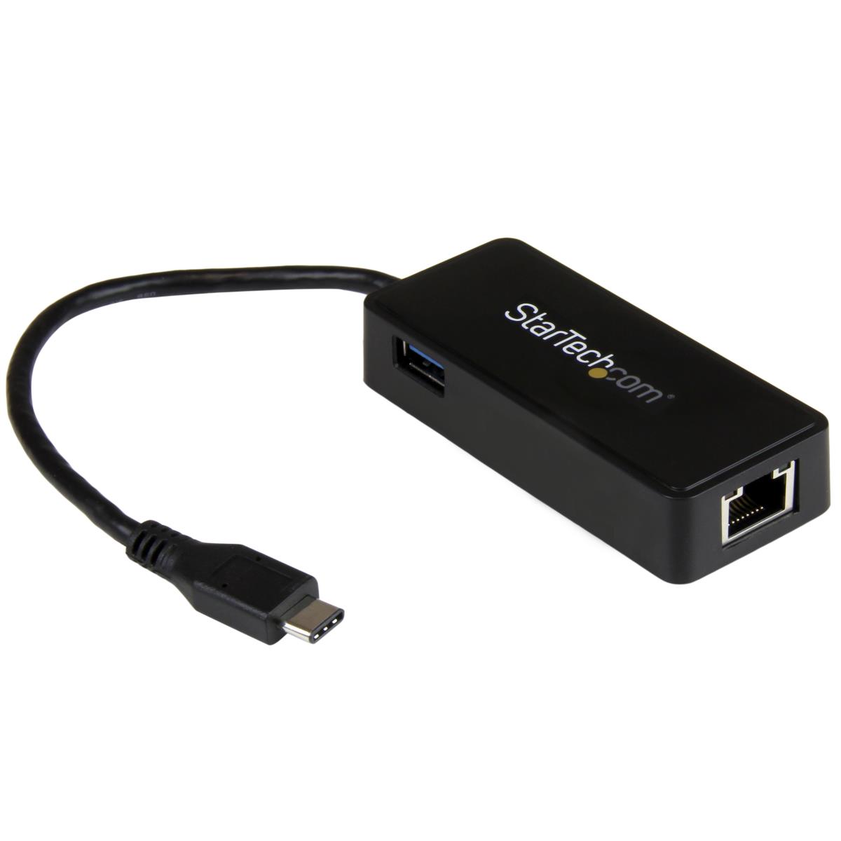 STARTECH.COM USB-C To Gigabit Network Adapter With Extra USB 3.0 Port