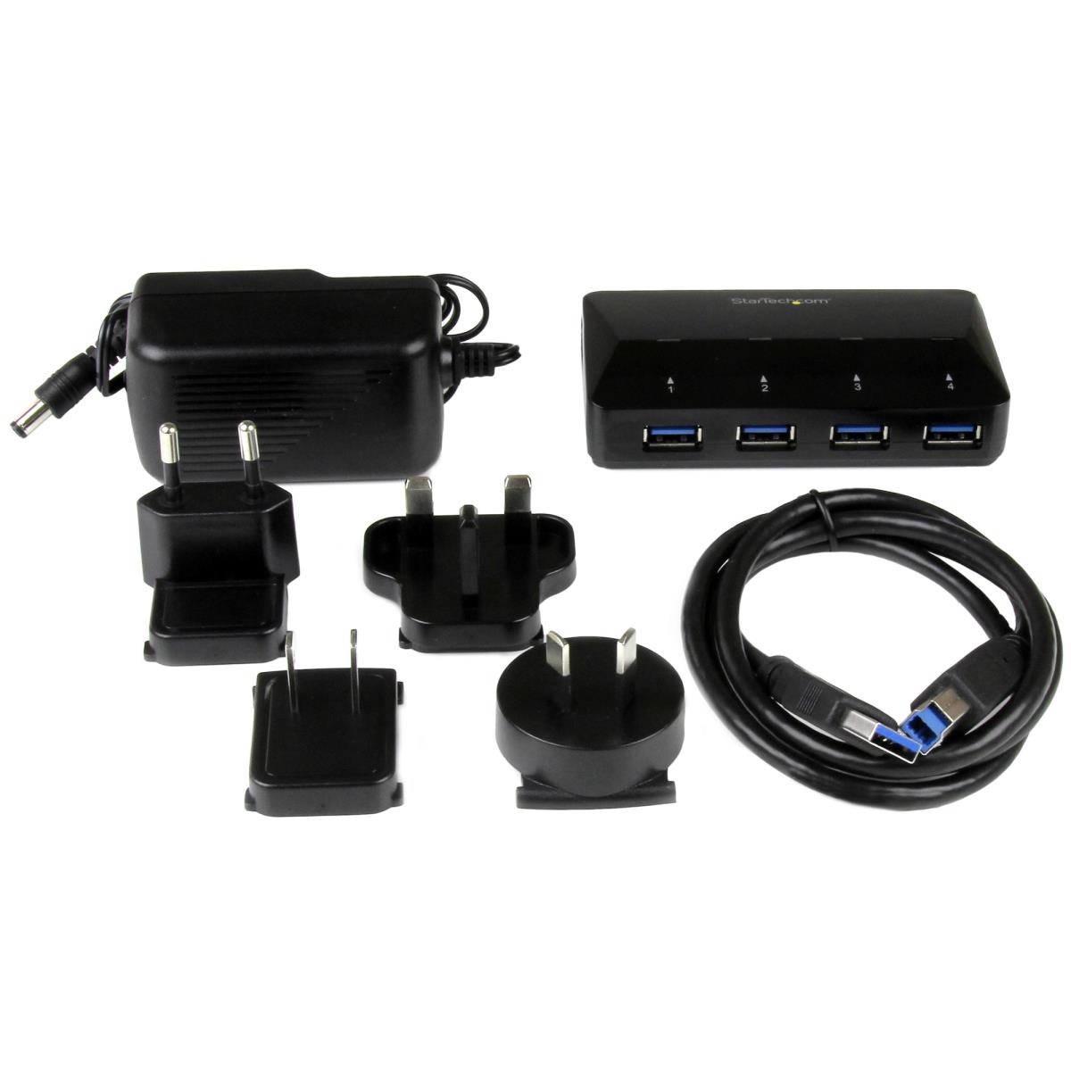 STARTECH.COM Hub Plus Dedicated Charging Port 4-port USB 3.0 - 1 X 2.4a Port