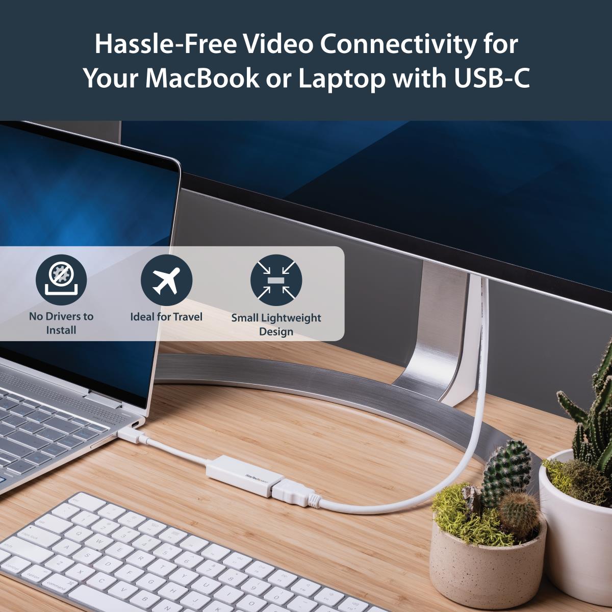STARTECH.COM USB-c To Hdmi Adapter - White
