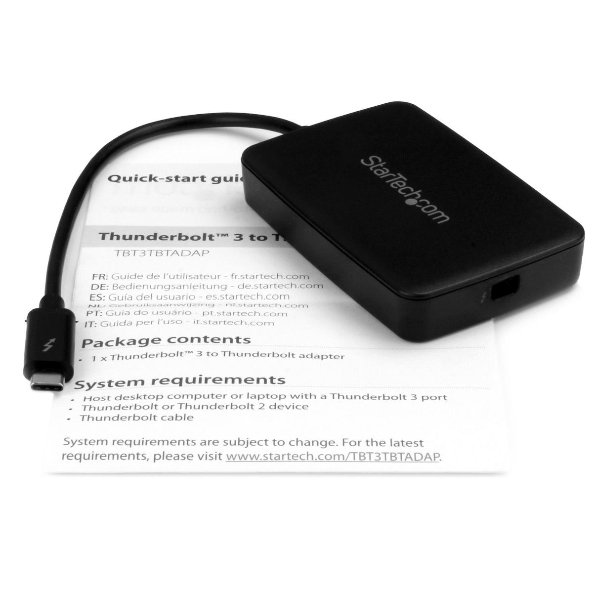 STARTECH.COM Thunderbolt 3 USB C To Thunderbolt Adapter