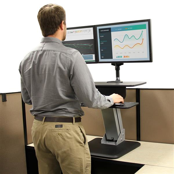 STARTECH.COM Ergonomic Sit-to-stand Workstat Ion One Touch Height Adjustment