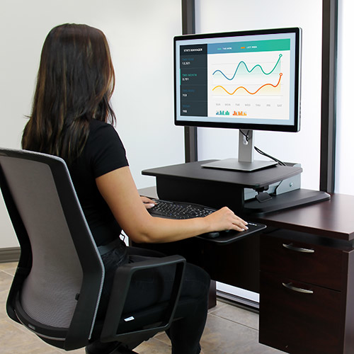STARTECH.COM Ergonomic Sit-to-stand Workstat Ion One Touch Height Adjustment