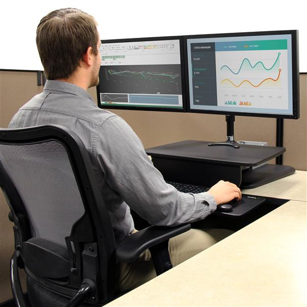 STARTECH.COM Ergonomic Sit-to-stand Workstat Ion One Touch Height Adjustment