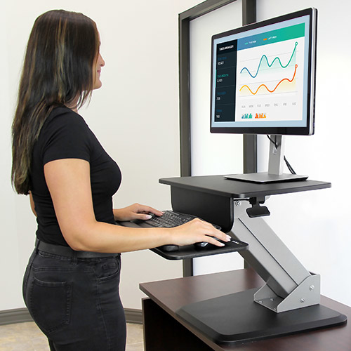 STARTECH.COM Ergonomic Sit-to-stand Workstat Ion One Touch Height Adjustment